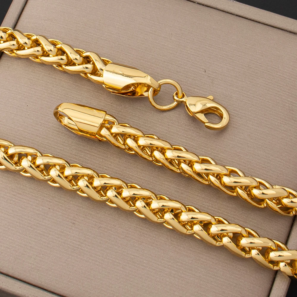 YM Jewelry 316L Edelstahl Gedrehtes Armband für Damen, Trendiges 18K Vergoldetes Handgelenk-Schmuckstück, Wasserdicht, Geschenkidee – Detail 2