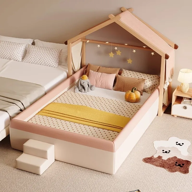 

Minimalist Headboard Beds Organiser Luxury Children Unique Bed Lounge Sleeping Muebles Para El Hogar Bedroom Accessories