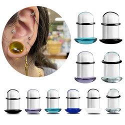 2pcs Glass Ear Gauges Stretching Kit Plugs Comfy Stretching Fashion Body Piercing gauge stretching kit 16G-00G