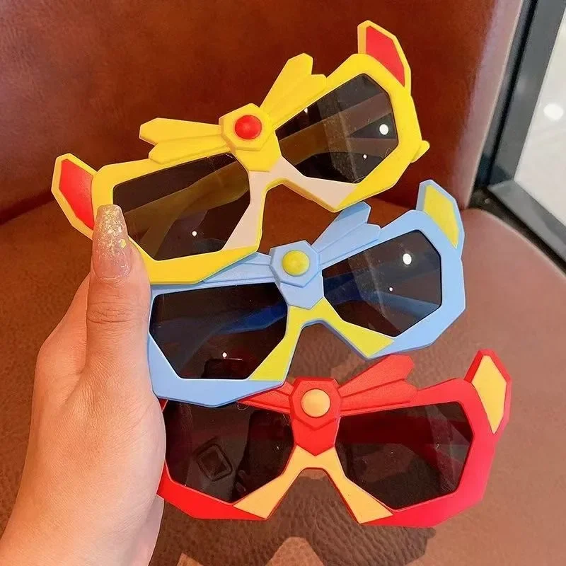 

Children's sunglasses trendy cartoon transformers sunglasses UV protection photo toy glasses