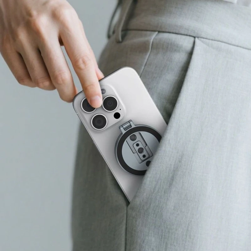 

Складное крепление для телефона Vlog, двойное регулируемое магнитное крепление для телефона, лучшая распродажа