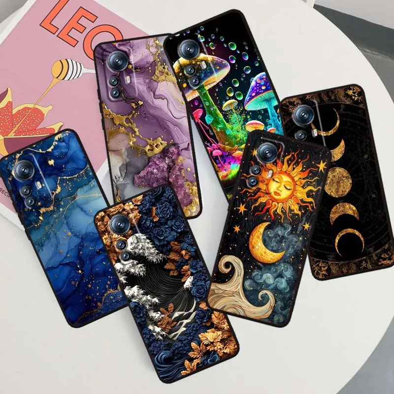 

Artistic landscape pattern For Xiaomi Mi 15 14 13 13T 12 12T 12S 11 11i 11T Pro Ultra Lite 5G Black Soft Cover Phone Case