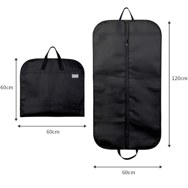 Customized Breathable Coat Suit Dress Garment Bag Suit Covers Travel Carrier Bag with Handles Foldable Closet Hanging Clothes