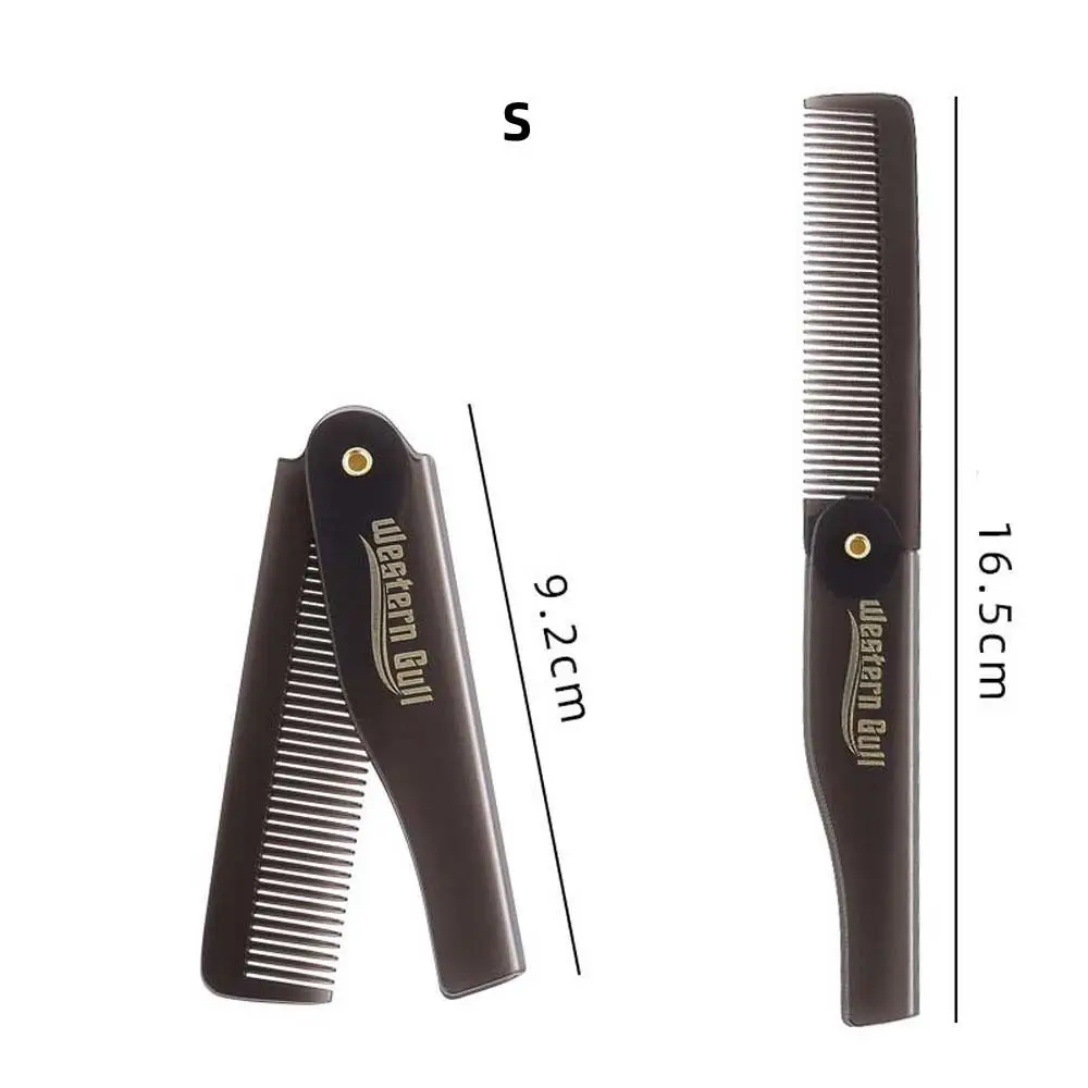 Travel Pocket Size Beard Combs Hairdressing Hair Styling Tool Oil Head Comb Folding Comb Men Hair Brush