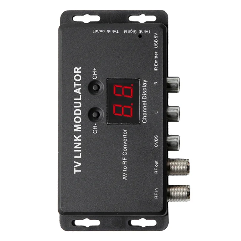 Преобразователь ABGI-AV в RF ИК-удлинитель UHF TV LINK-модулятор с 21-канальным дисплеем PAL/NTSC