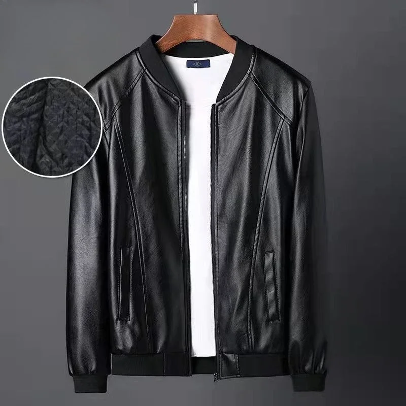 

Stylish Unisex Leather Biker Jacket for Men Women Windproof Warm​