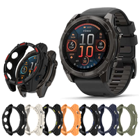 Tpu Watch Cover For Garmin Tactix 8 51mm Hollow Protective Case Bumper Shell Smartwatch Casing
