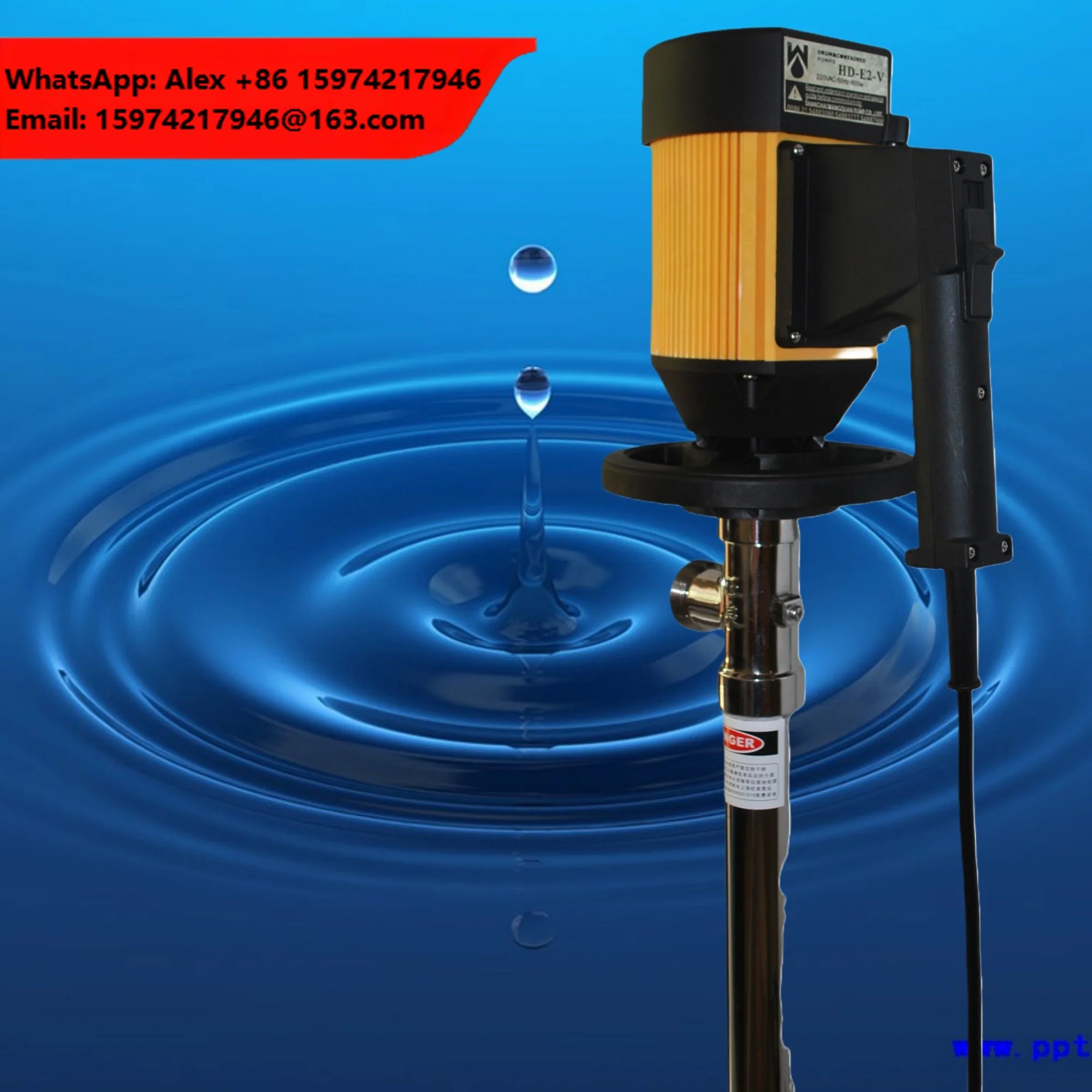 HD Series Wholesale High Quality Vertical Electric Pvdf Adjustable Speed Barrel Drum Pump For Chemical Barrel Transfer