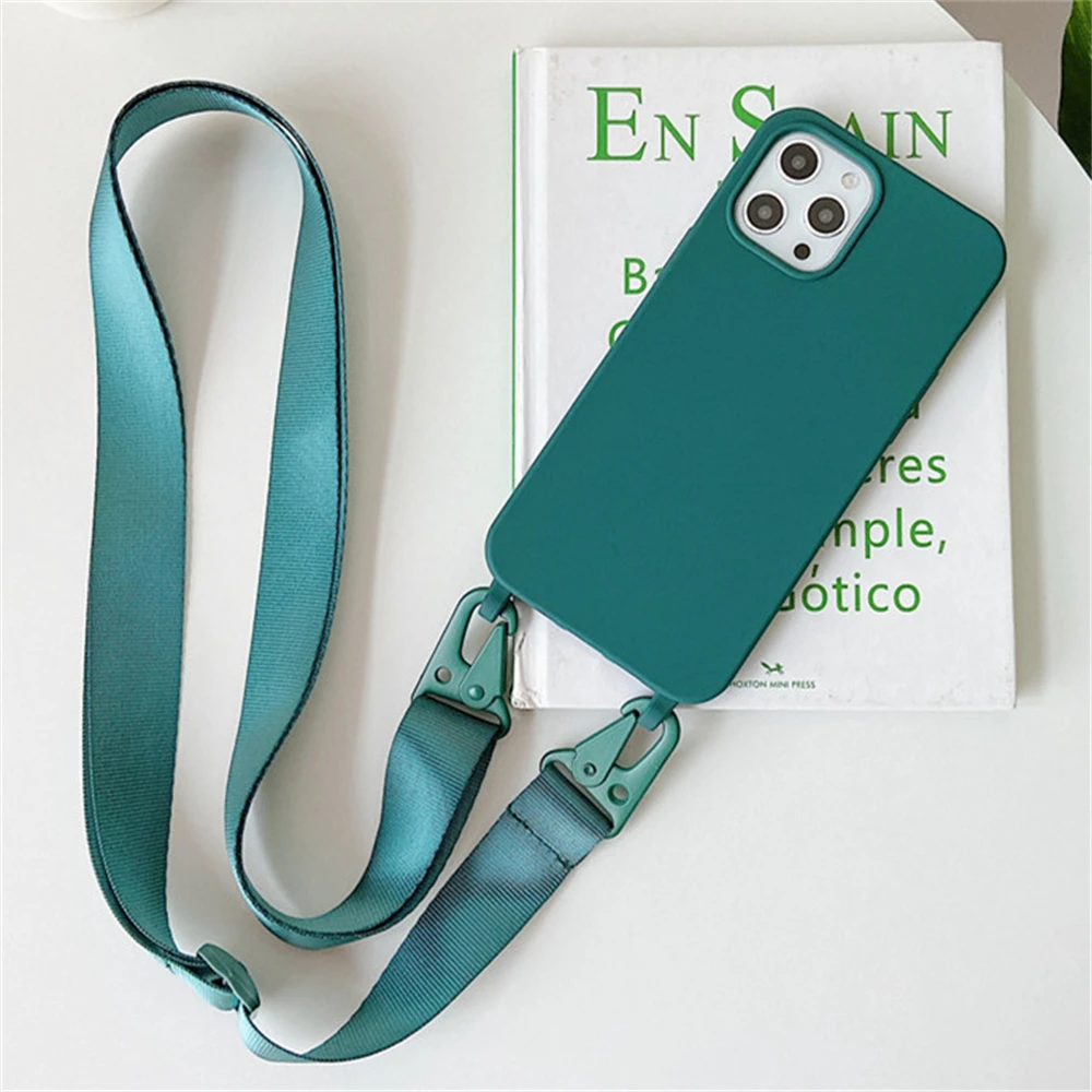 Umhängekette Lanyard Matt Silikonhülle für iPhone 18 Pro Max 17 16 15 14 11 12 13 XR X XS 8 Plus Stoßfeste Hülle – Detail 17