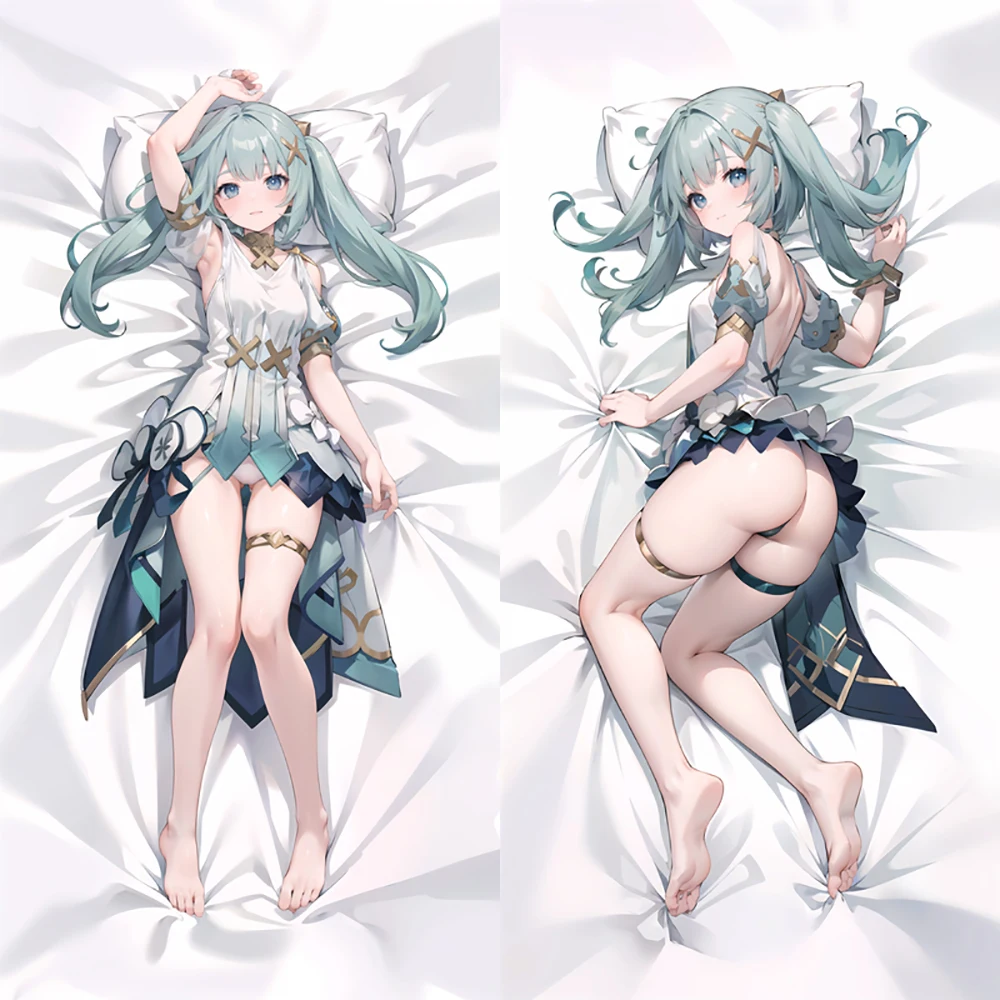 

Новая наволочка с рисунком Genshin Impact Faruzan Dakimakura настраиваемая Аниме игра обнимающая подушка для тела