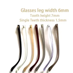 1 Pair Thin Glasses Leg Accessories Width 6mm Universal Single Teeth 1.5mm Sunglasses Myopia Mirror Eyeglass Frame Repair Tools