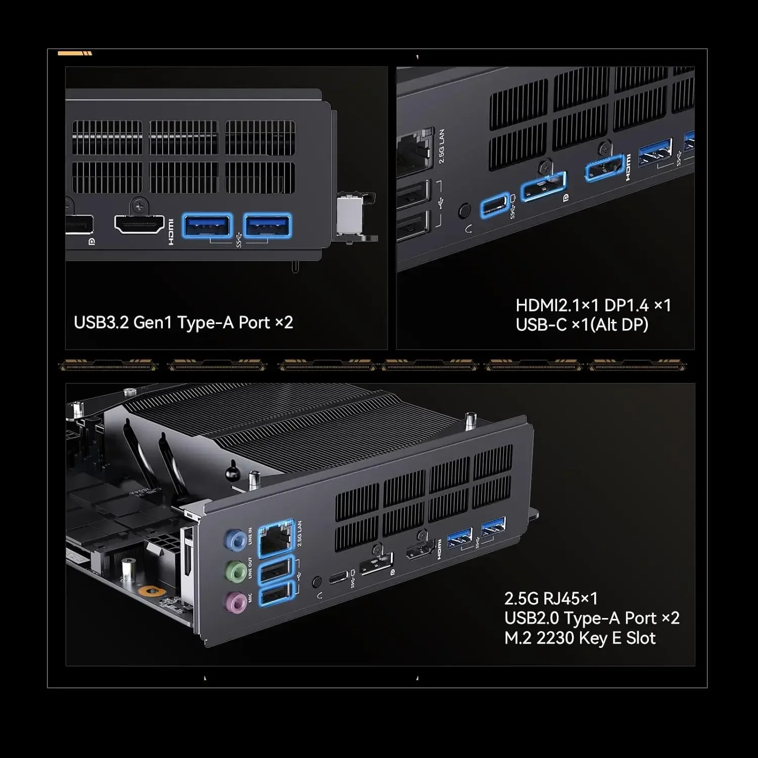 اللوحات الأم-اللوحة الأم BD795i SE Mini ITX NAS اللوحة الأم AMD Ryzen 9 7945HX16 C/32 TPCIe 5.0 x16 SlotDual PCIe4.0 M.2 الدعم