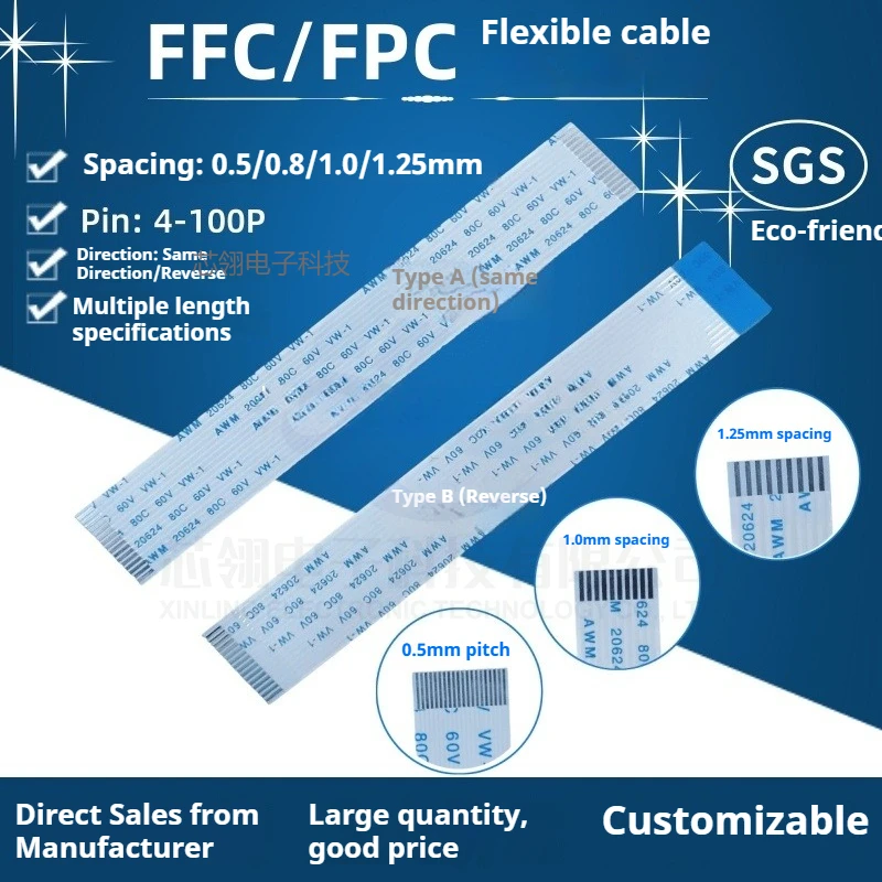 ΠΡΠ³ΠΊΠΈΠΉ ΠΊΠ°Π±Π΅Π»Ρ FFC/FPC, ΡΠ°Π³ 1,25 ΠΌΠΌ, 4P6P7P8P9P11P13P15P17P19P21P23P25P30P ΠΡΠ³ΠΊΠΈΠΉ ΠΊΠ°Π±Π΅Π»Ρ FFC/FPC, ΡΠ°Π³ 1,25 ΠΌΠΌ, 4P6P7P8P9P11P13P15P17P19P21P23P25P30P