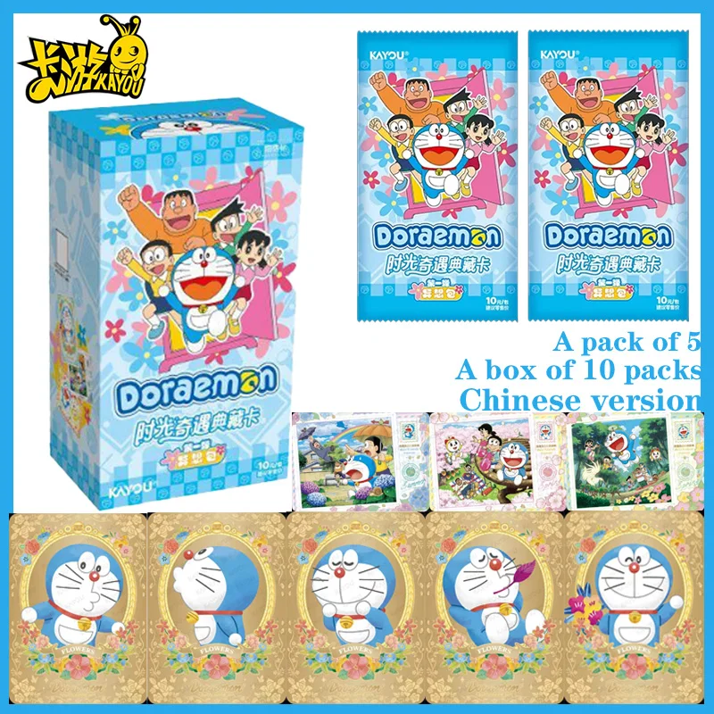 

Hot Doraemon Collectible Cards Series 1 Kayou Official Time Adventure Collection Fantasy PackAnime Trading Cards Gift for Kids