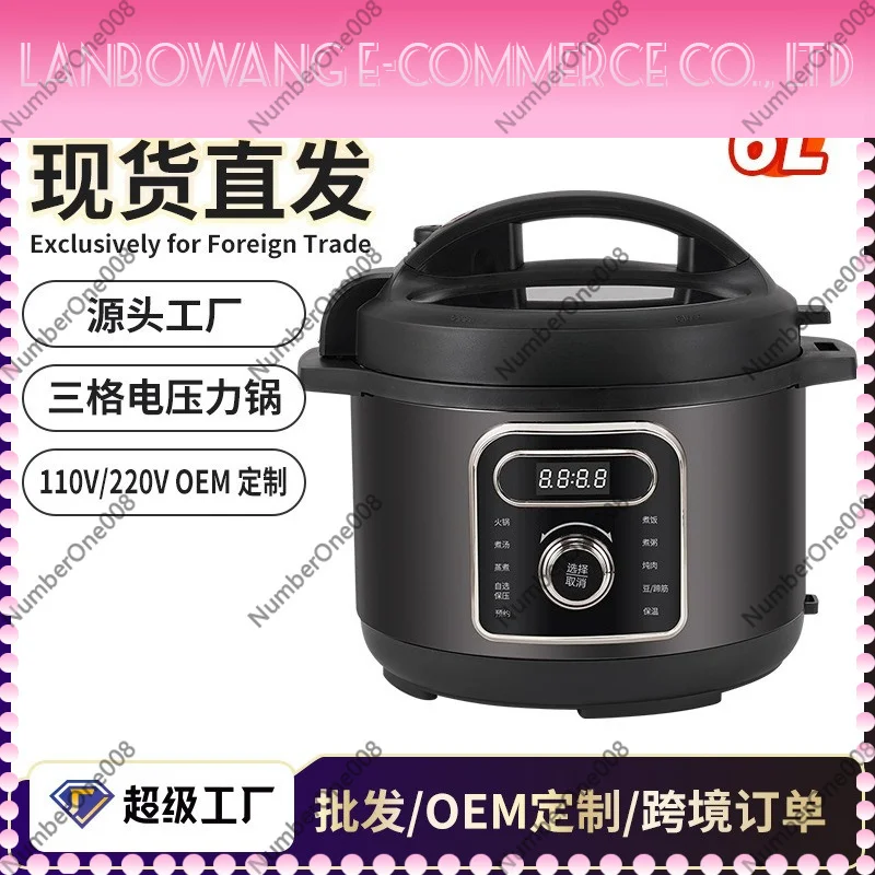 Electric Pressure Cooker 6L, Multifunction Rice Cooker with 4 Inner Pots, Multi Flavor Hot Pot for Family