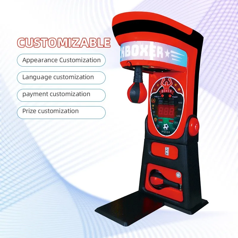 Hot Sale Coin Operated Boxing & Kicking Arcade Machine Indoor Sports Strength Tester Game Console