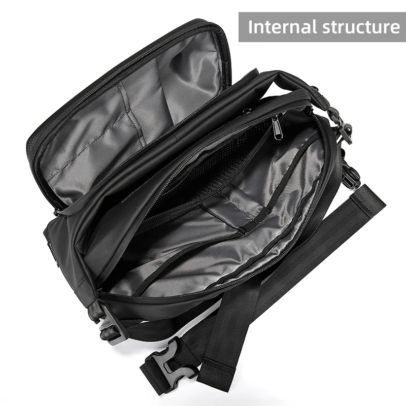 Multifunction Crossbody Bags USB Charging Shoulder Bags for Men Anti-Theft Waterproof Short Trip Chest Bag 2022 New