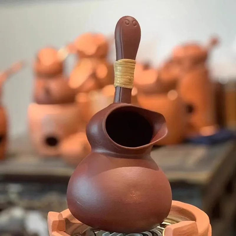 

Mud gourd roasted tea can, Chinese fragrance device, Pu'er tea old awakening device ceremony elegant play