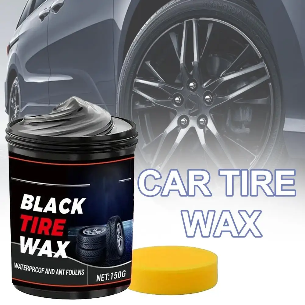 All-in-One Tire Wax & Polish Paste,Multi-Color Dressing, UV Apply, Plastic Protection,Easy Renewal,Fits Car/Motorcycle/SUV/ I6J2