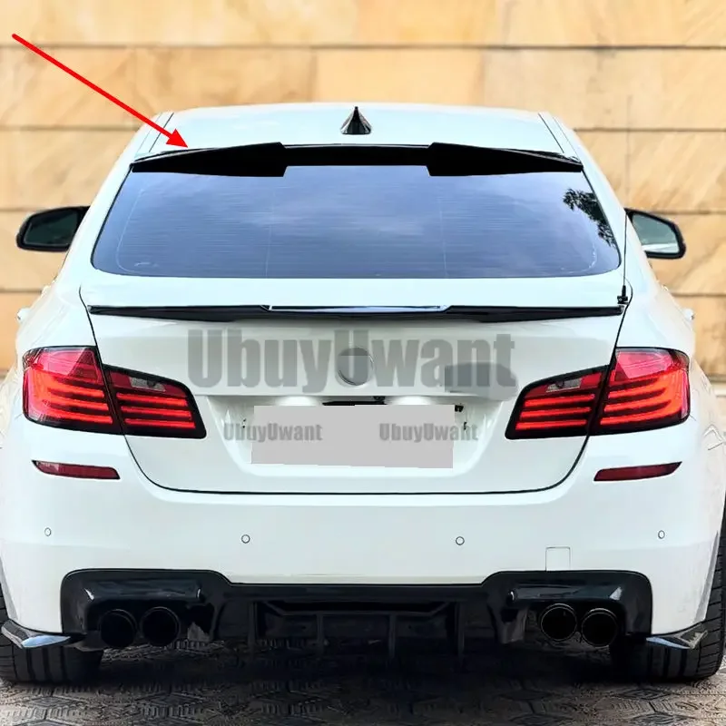 Für BMW F10 5er Spoiler 528i 535i 550i 2011-2017 ABS Kunststoff Primer Farbe Heckscheibe Dach spoiler Auto Zubehör
