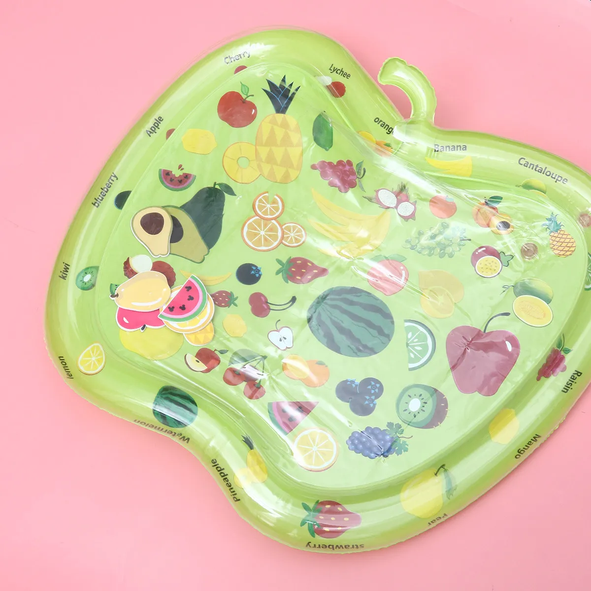 

Apple Shape Inflatable Patted Water Mat Baby Inflatable Green Strengthens Leg Arm Muscles Enhances Hand Eye