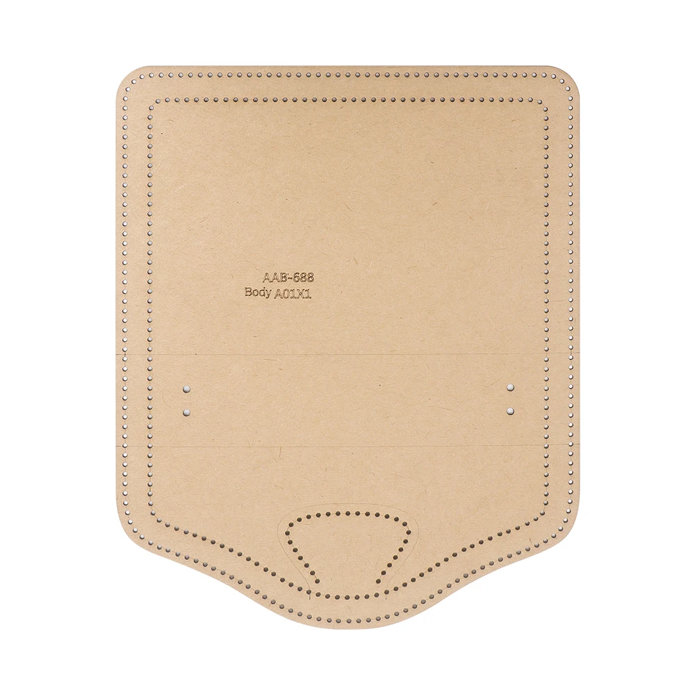 1Set Fashionable Ladies' Wallets, Phone Storage Square Bags - Kraft Paper Template, DIY Leather Handmade Crafts-Sewing Template view 4
