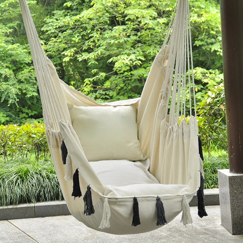 

Outdoor Swing Rope Hammock Nordic Portable Folding Hanging Chair Swing Balcony Hanging Chair Swing Chair Outdoor Furniture