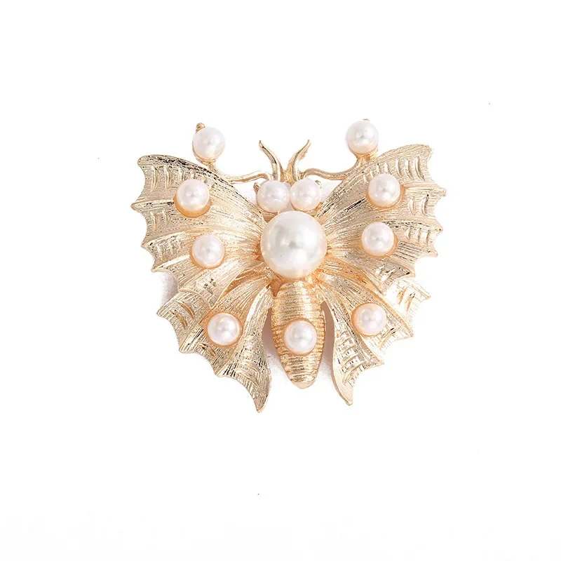 Fresh Natural Creative Three-dimensional Flower Brooch Sunflower Peony Pearl Chest Flower Cat Diamond Studded Alloy Decorations