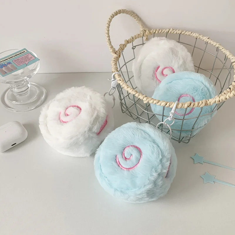 insFeng Xiaoyu Cake Plush Bag Student Bluetooth Earphone Storage Bag Coin Purse High-Value Backpack Hanging Bag