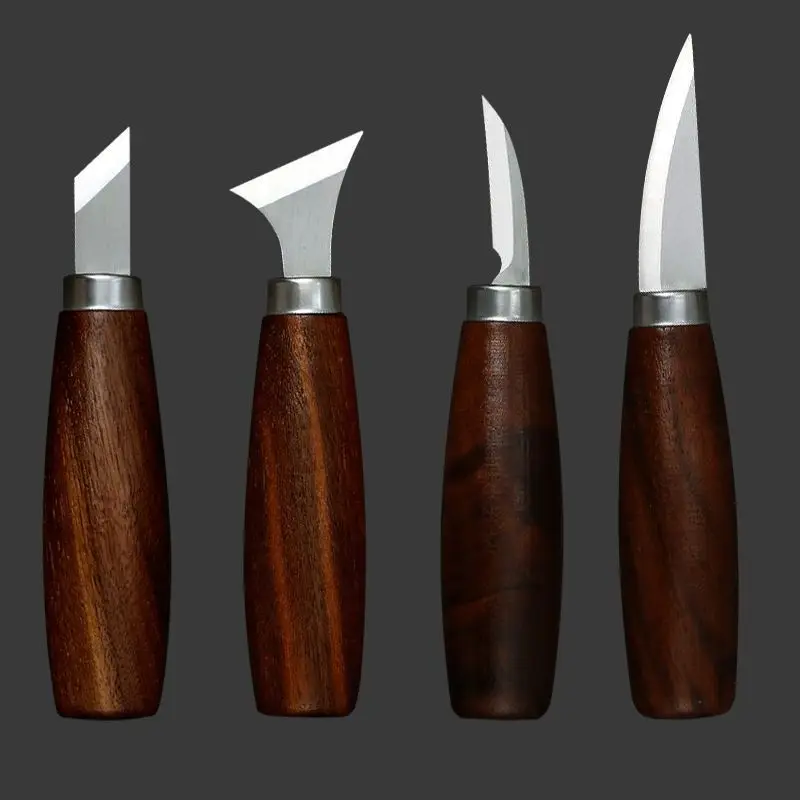 Woodworking Carving Knife DIY Carving Chipping Cutlass Manual Woodcarving Scoop Set of Woodcarving Tools