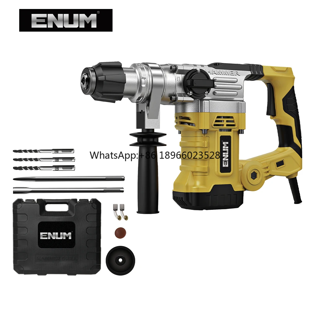 Electric Hammer Drill Machine Heavy Duty Rotary Hammer Drills for DIY Rated Voltage 220V