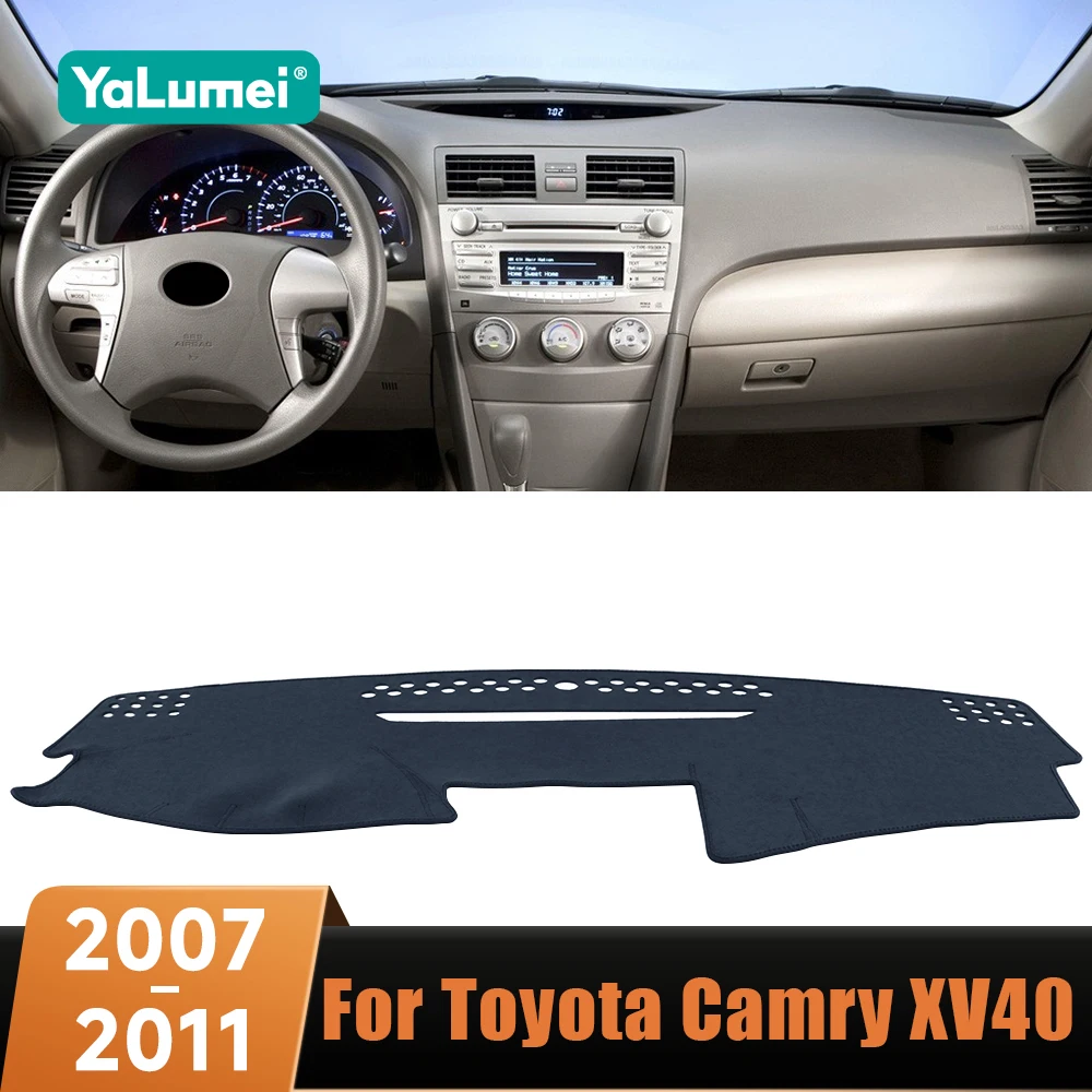 

Car Dashboard Cover Mats Avoid Light Pad Anti-UV Case Non-Slip Carpet Accessories For Toyota Camry XV40 2007 2008 2009 2010 2011
