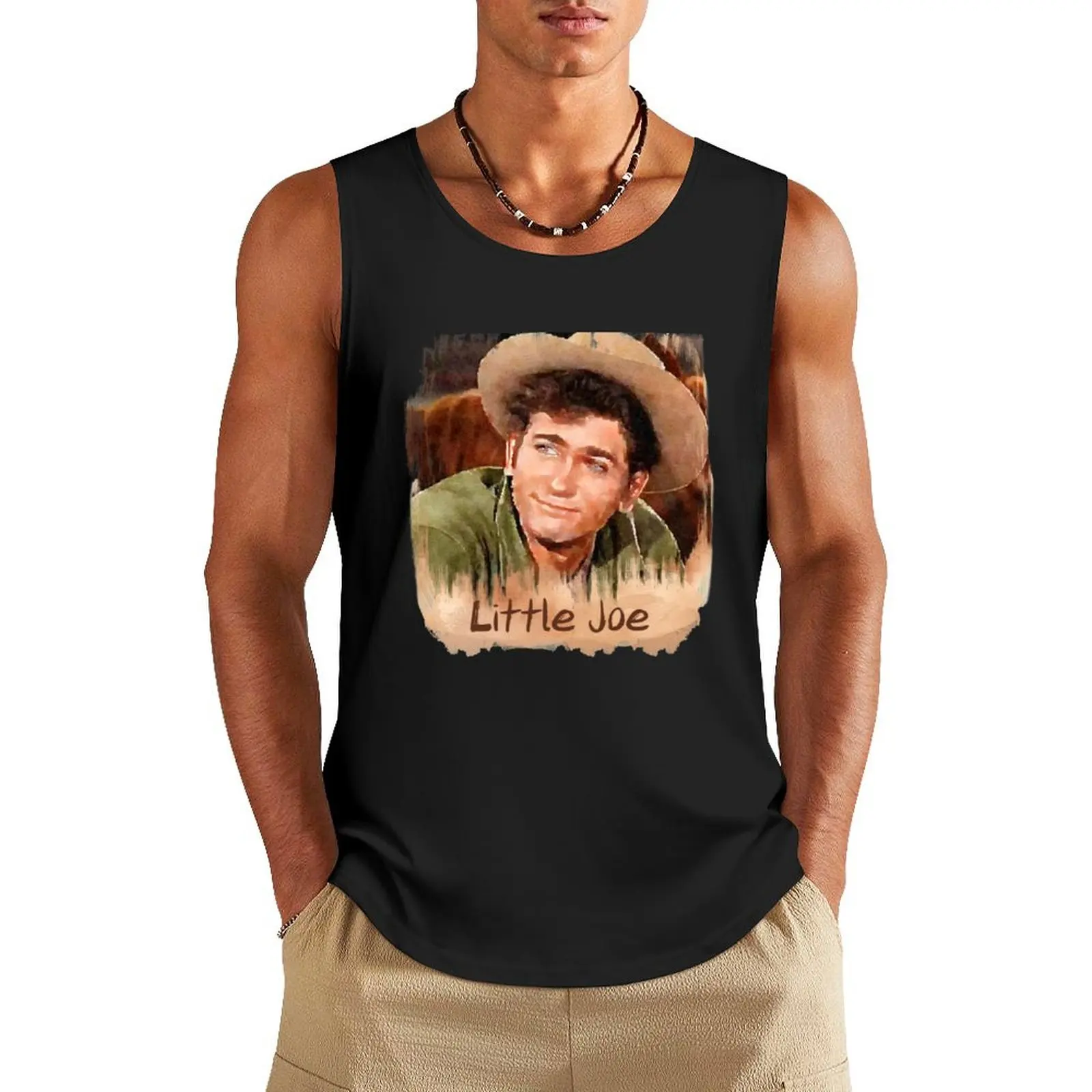 Little Joe Bonanza Tank Top Men's gym t-shirts muscle t-shirt men clothing sleeveless