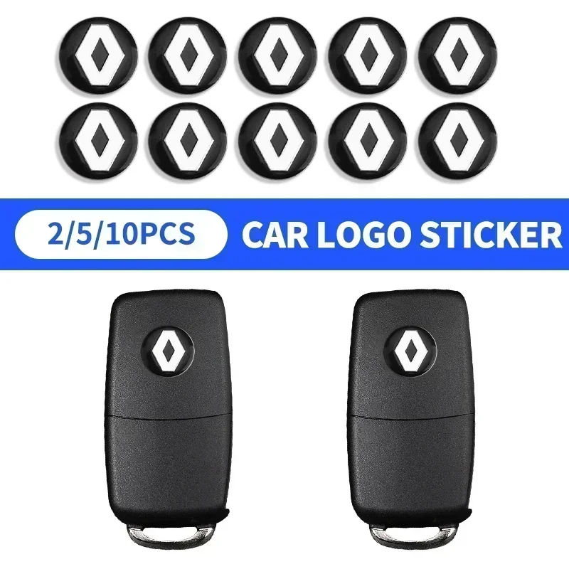 

2/5/10Pcs Aluminium Metal Car Key Emblem Stickers For Renault DACIA Scenic Loguna Twingo Symbol Fluence Espace Clio Accessories
