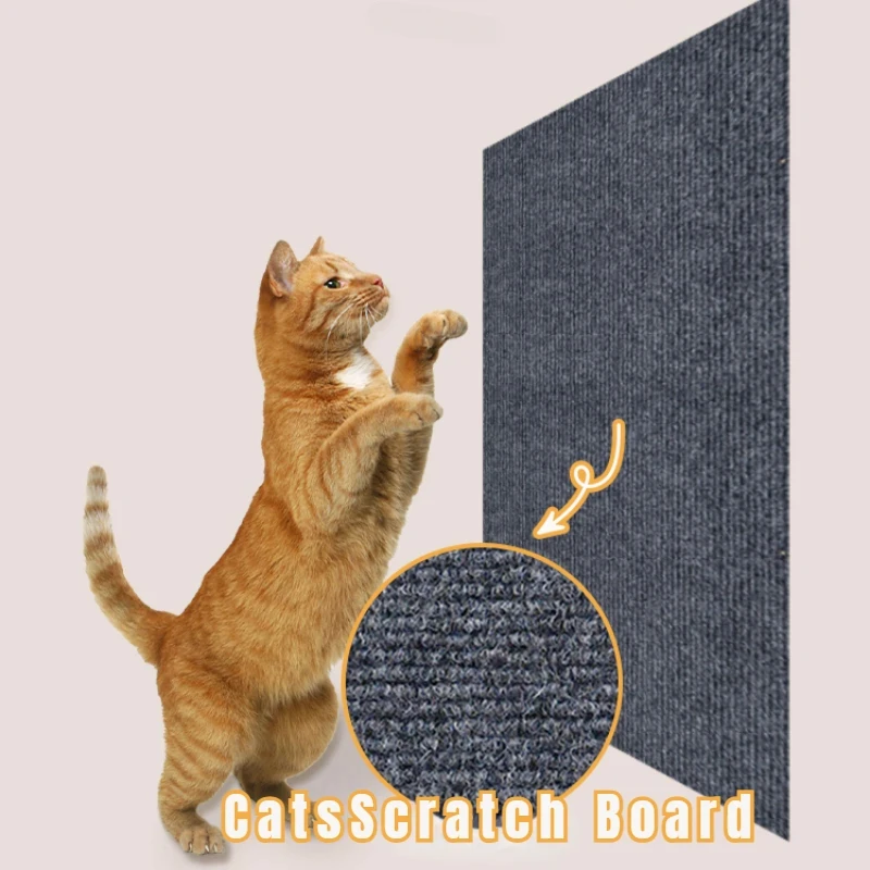 Cats Anti Scratch Board Home Sofa Protection Kitten Crawling Mat Wall Self-adhesive Carpet Cat Scratch Board Pet Supplies