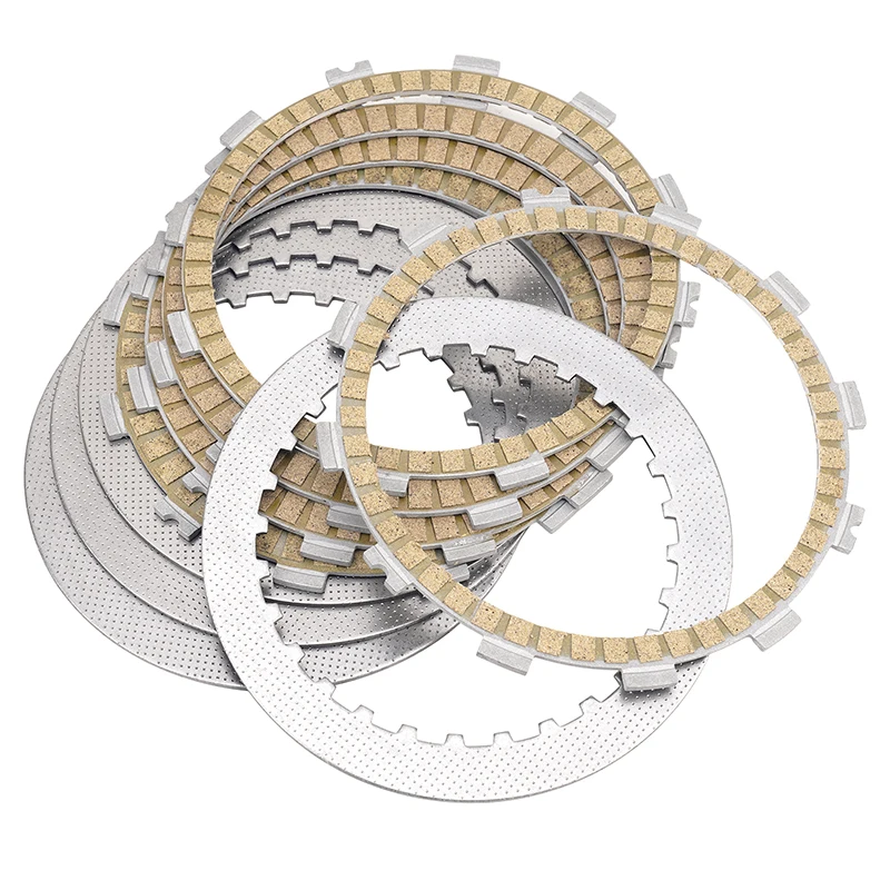 Motorcycle Clutch Friction Plates &Steel Plates Kit For Kawasaki EX250 Ninja 250 250R 2008-2012 13088-0038 13088-0039 13089-0021