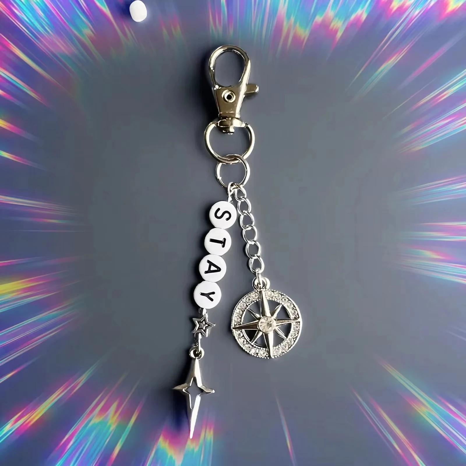 Handmade Stray Children Stay Kpop Beaded Keychain/Keyring Concert Accessories Jewelry Gift Ideas Skz Phone Bag Charm view 3