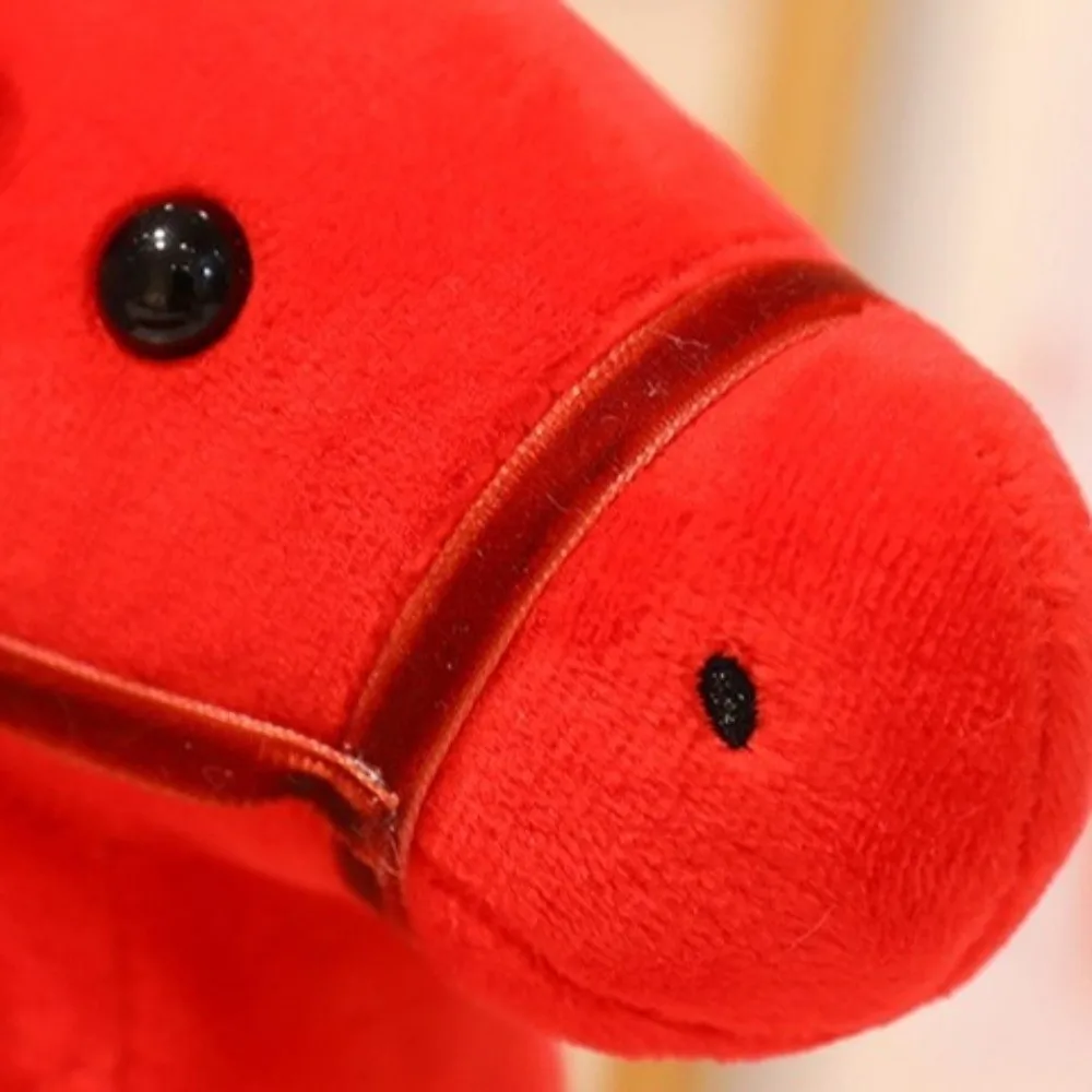 

Chinese Zodiac 12cm Horse Keychain Fluffy Soft Mini Horse Pendant Animal Animal Keyring Keychain Accessory