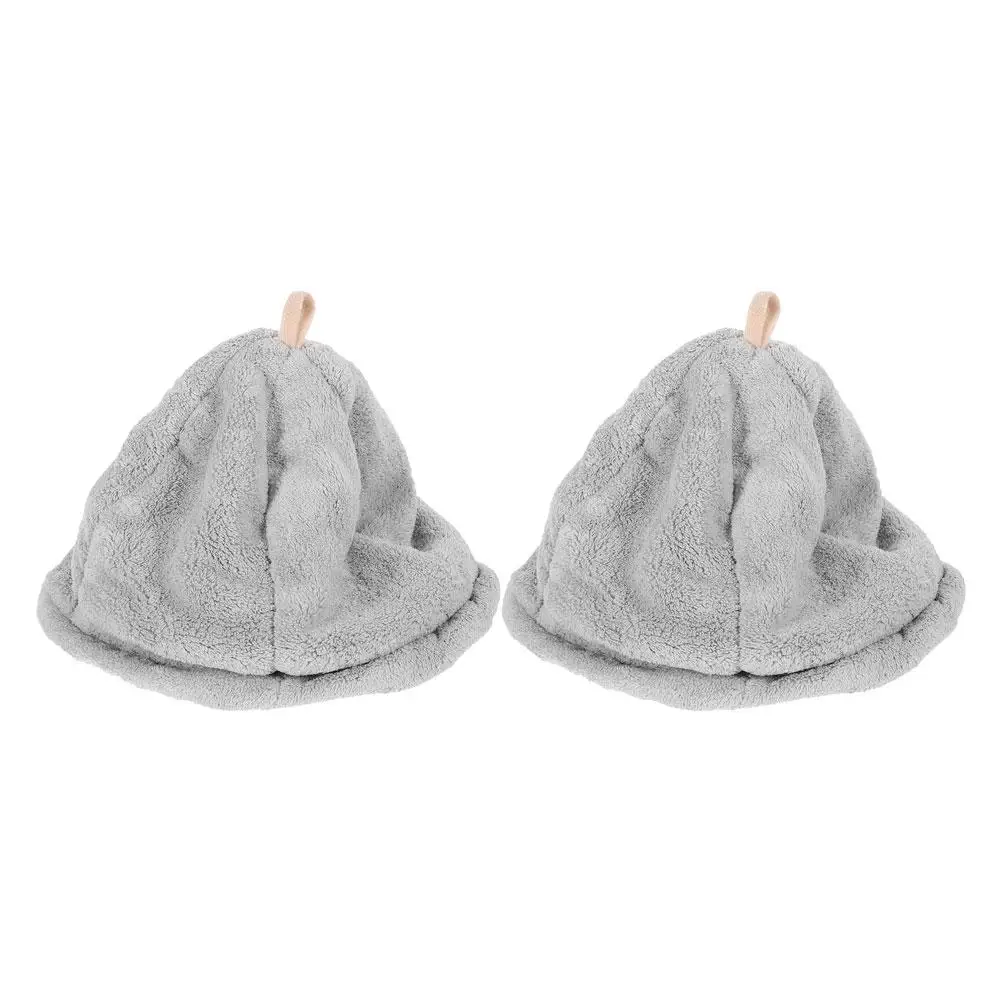 

2 Pcs Hair Cap Beanie For Women Cap Kids Towel Wrap Shower Bath Hat for Women Sauna Gear Absorbent Reusable Spa Turban