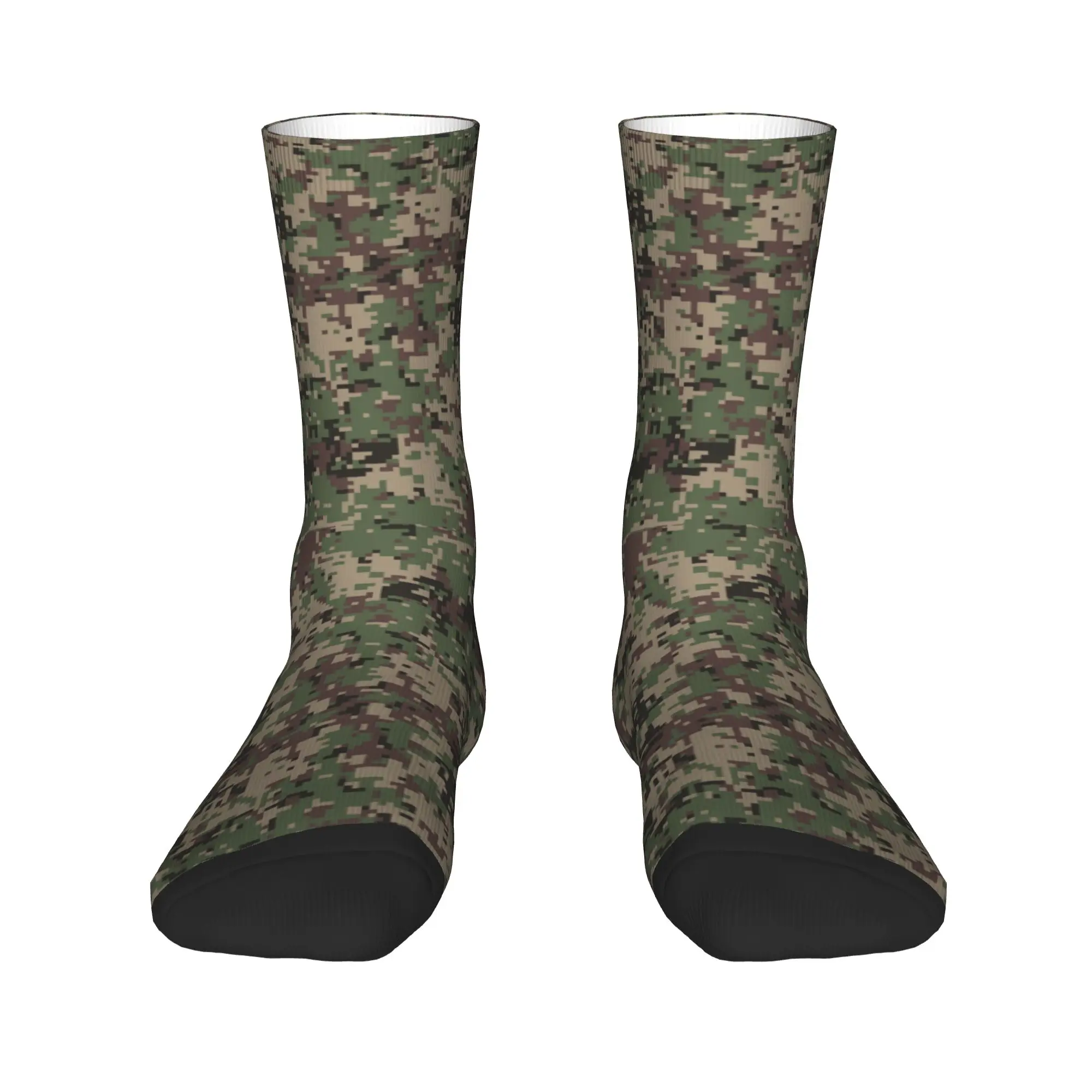 Мужские армейские камуфляжные носки Marpat, милые носки унисекс с 3D-принтом в стиле лесного камуфляжа