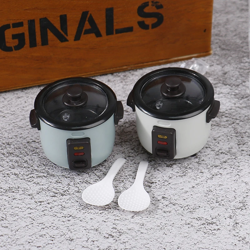 1Set 1:12 Dollhouse Kitchen Electrical Model Simulation Mini Rice Cooker. view 3