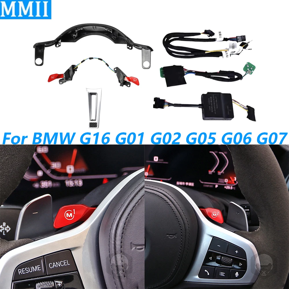 

For BMW 8 Series G16 X3 G01 X4 G02 X5 G05 X6 G06 X7 G07 2021-2023 Steering Wheel M1 M2 Button Sports Mode Car Accessories Trim