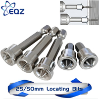 Magnetic Positioning Drywall Screwdriver Tip Bits 25/50mm Gypsum Board Plasterboard Screws Locating Batch Head Drilling