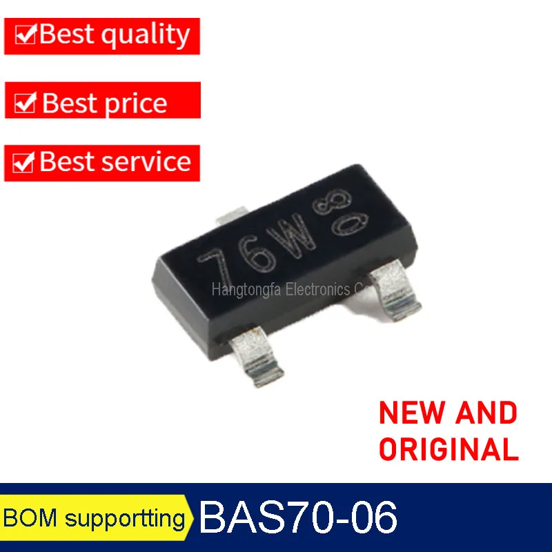 50PCS/Lot Original BAS70-03  BAS70-04 BAS70-05  BAS70-07 Marking 73W 74W 75W 77W SOT-23-3   SMD Triode NEW