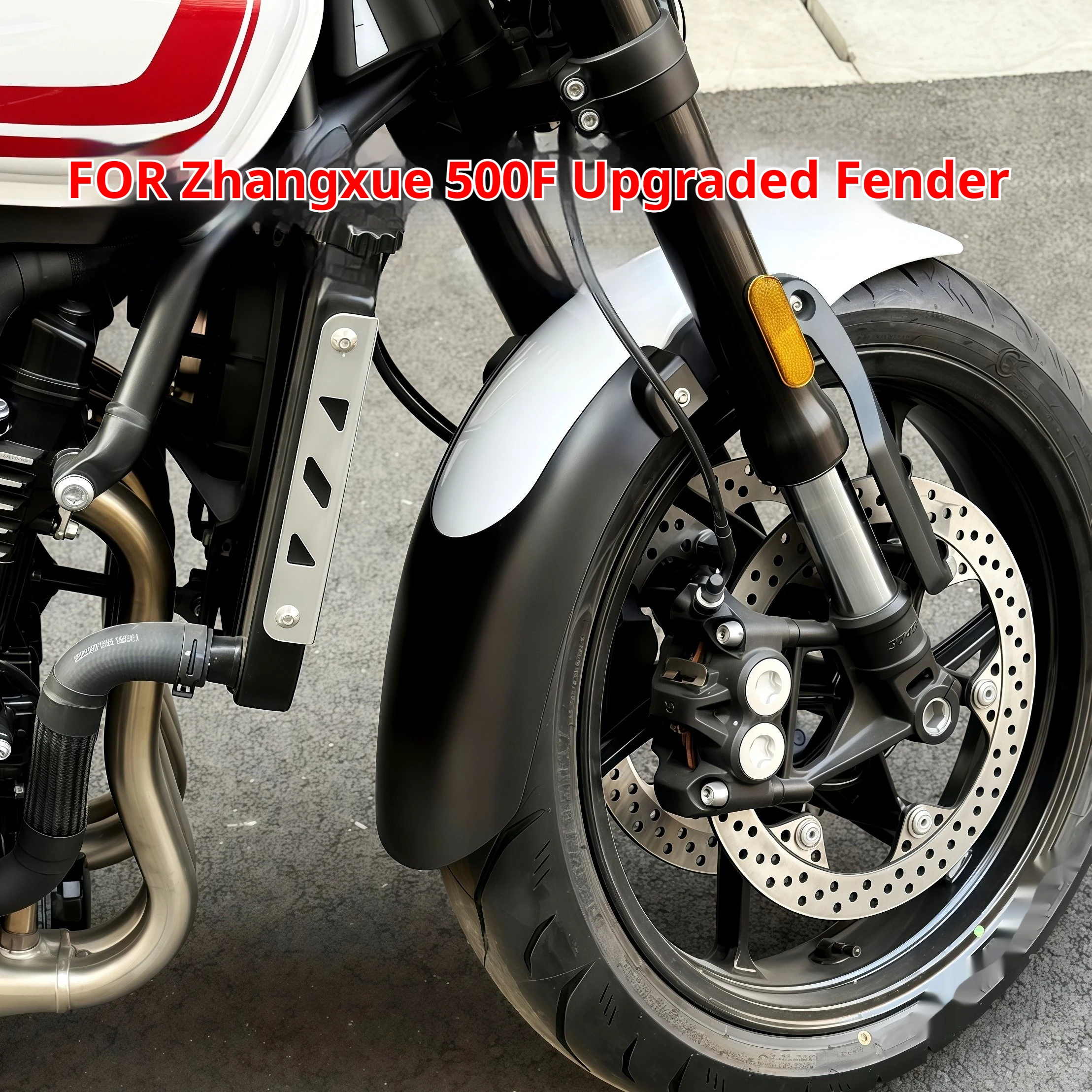For ZhangXue 500F Upgrade Extended Surround Mudguard Guardabarros alargado moto