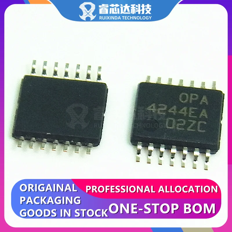 

RXDNA OPA4244EA TSSOP14 OPA4244EA/2K5 OPA4244EA/250 General Purpose Amplifier 4 Circuit 14-TSSOP OPA4244 NEW original genuine