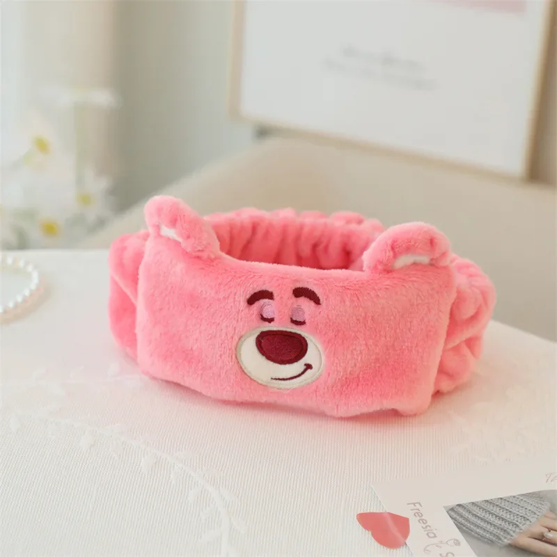 Disney Stitch Wash Face Headbands For Women Makeup Headband Waterproof Cartoon Elastic Head Band Hair Bands Hair Accessories