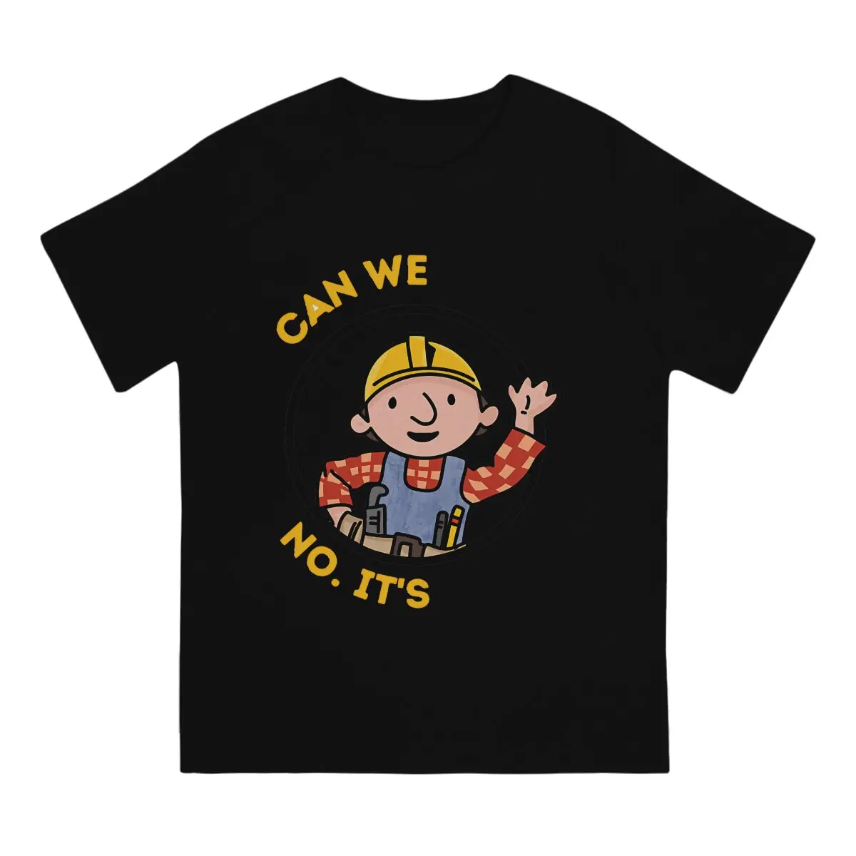 Men's T-Shirts Funny Repair Man Fun Cotton Tee Shirt Short Sleeve Bob The Builder Engineering Cartoon T Shirt O Neck Clothes