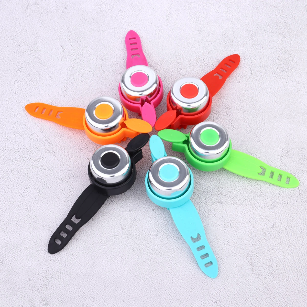 

1pc Scooter Bike Bell Kids Clear Loud Sound Durable Safe Easy Install Metal Cycle Bells Baby Straps Ringer Riding Accessories