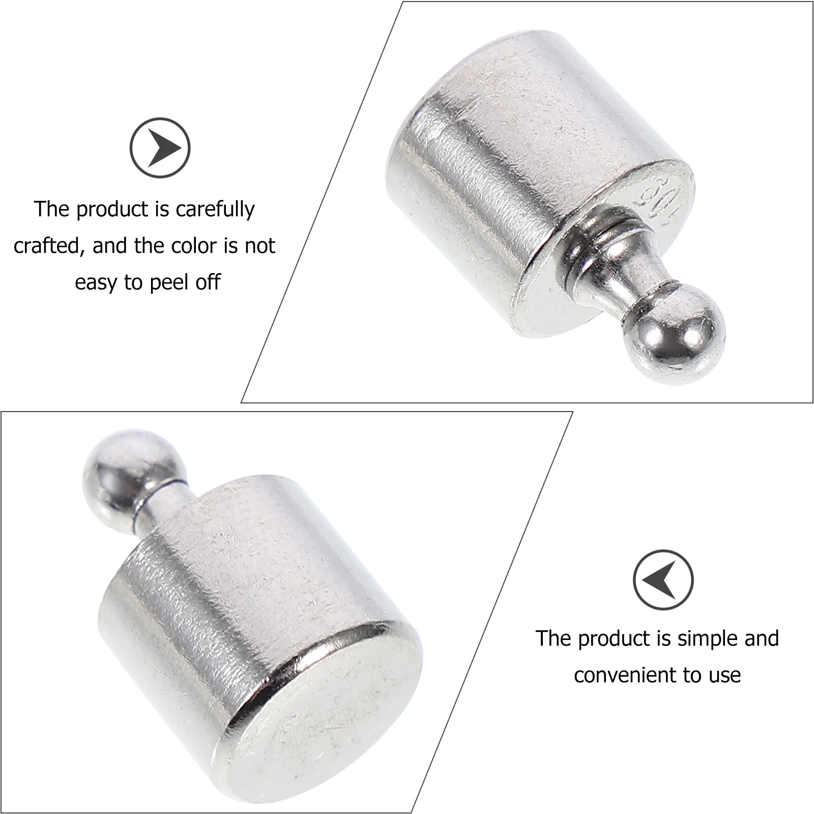 

5pcs Calibration Weights Steel 10G High Accuracy Rust Resistant Polished Surface For Digital Scale Lab Use